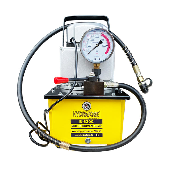 Pompe hydraulique à entraînement électrique (vanne manuelle simple effet) 110 V/0,75 kW/8 L (B-630C-110 V-1HP-8L)