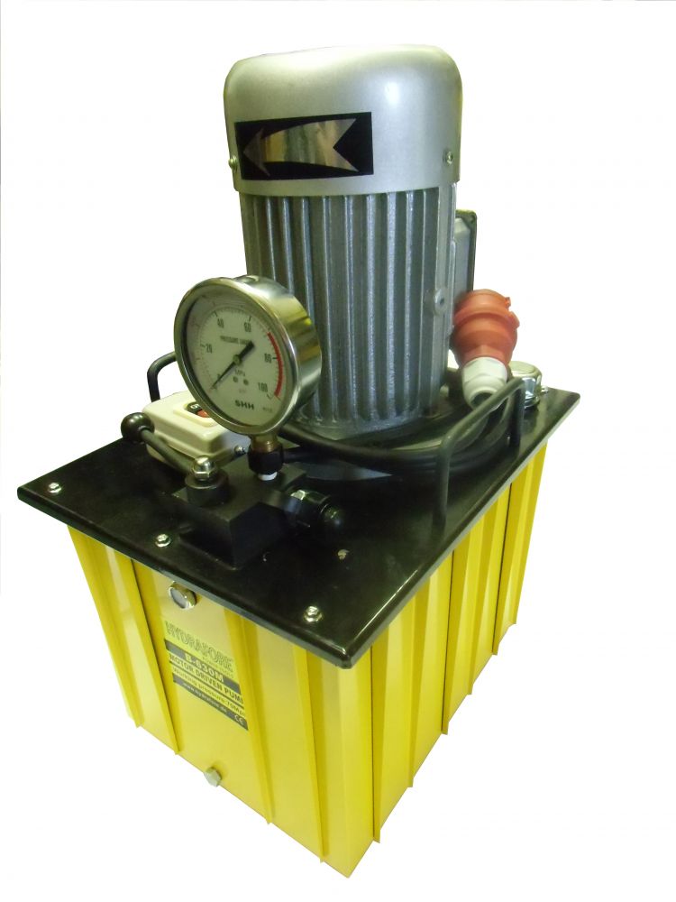 Bomba hidráulica accionada eléctricamente (válvula manual de simple efecto, 3kW/415V/35L) (B-630M-415-4HP-35L)