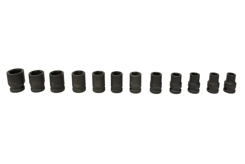 1/2" Drive Metric Deep Impact Socket Set 10-24mm (12pcs) 1.5" deep (JQ-38-12-12set) wihout box