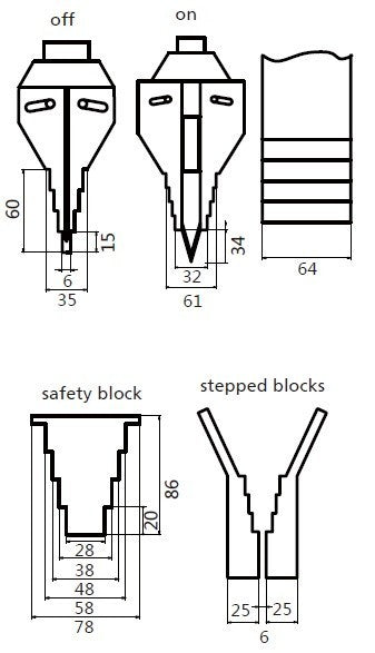Mechanical Flange Spreader (8tons - 3 1/4") (P-8)