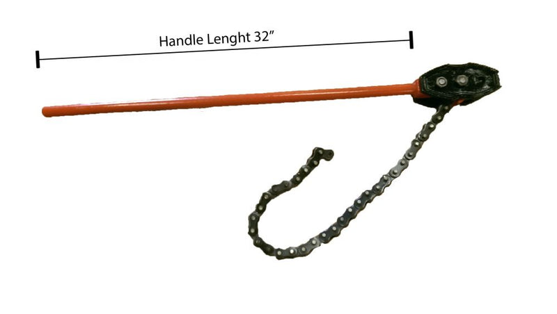 Chain Pipe Wrench (6'', Handle Length 32'') (WT2092)