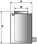 Single Acting Cylinder (10 tons - 2") (YG-1050)