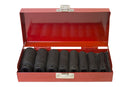 3/8" Drive Metric Deep Impact Socket Set 8-19mm ( 8pcs ) 2.5" deep (JQ-65-38-8set)